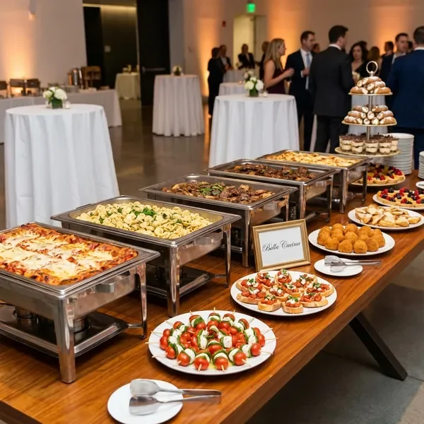 Catering service display